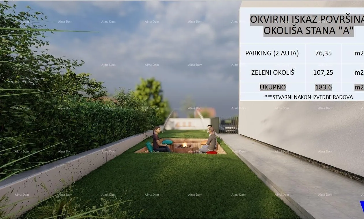 kuća poreč - moderna dvojna kuća s dvorištem (kuća a) - slika 8