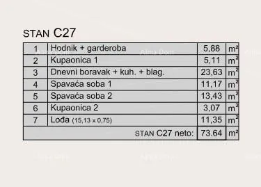 stan prodaja modernih stanova u ekskluzivnoj zgradi sa pogledom na marinu, pula! - slika 18