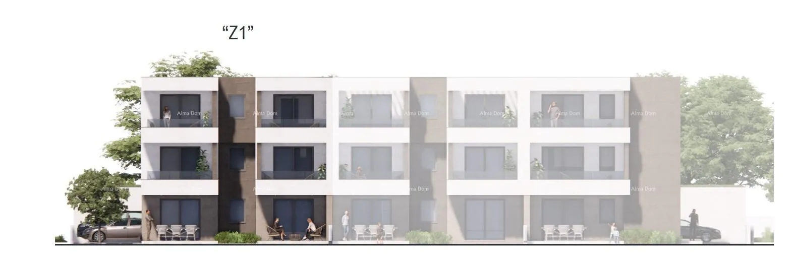 stan stan u novogradnji sa dva garažna mjesta i vrtom, blizina centra grada i mora, - stan d (penthouse) - slika 6