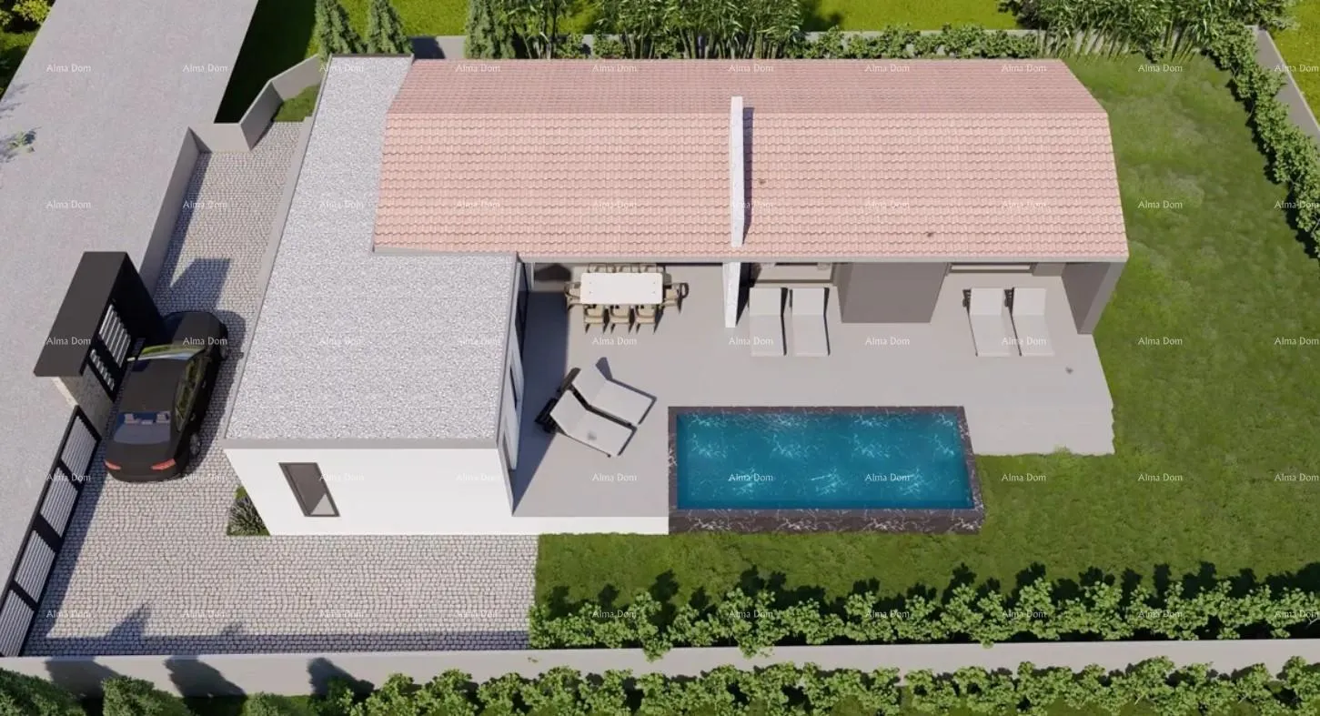 Kuća Prodaja moderne prizemnice, 2 km od plaže, blizina Duge Uvale!