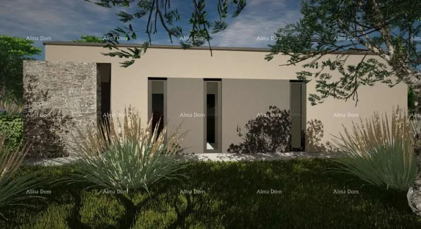 građevinsko zemljište prodaja - građevinsko zemljište s projektom za izgradnju vile prizemnice, žminj v1 - slika 5
