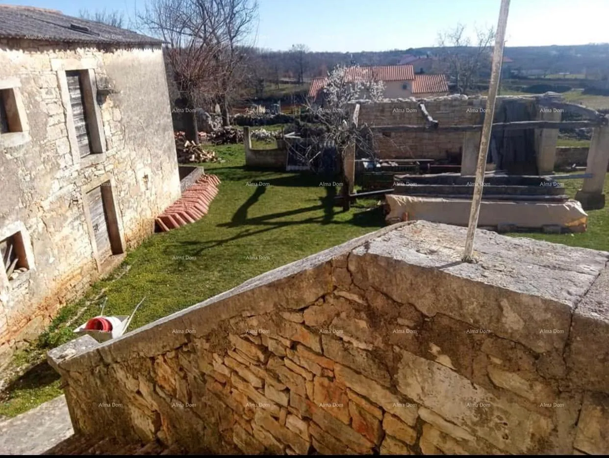 kuća pazin, istra - dvije stare kamene kuće s velikim zemljištem - slika 4
