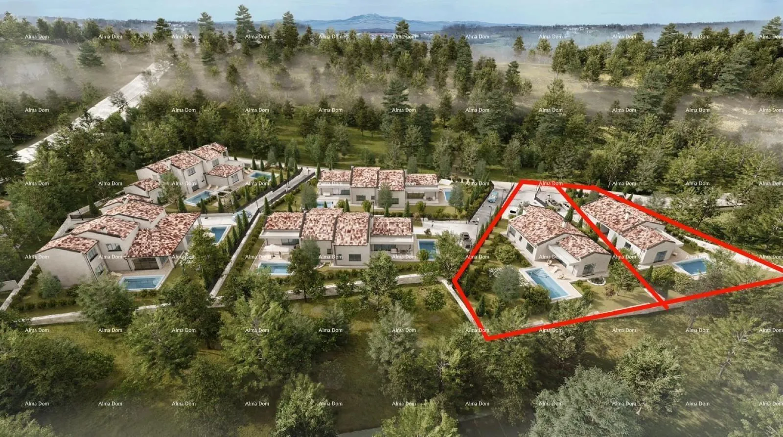 kuća prodaja prizemnice s bazenom u novom stambenom naselju, barban! - slika 5