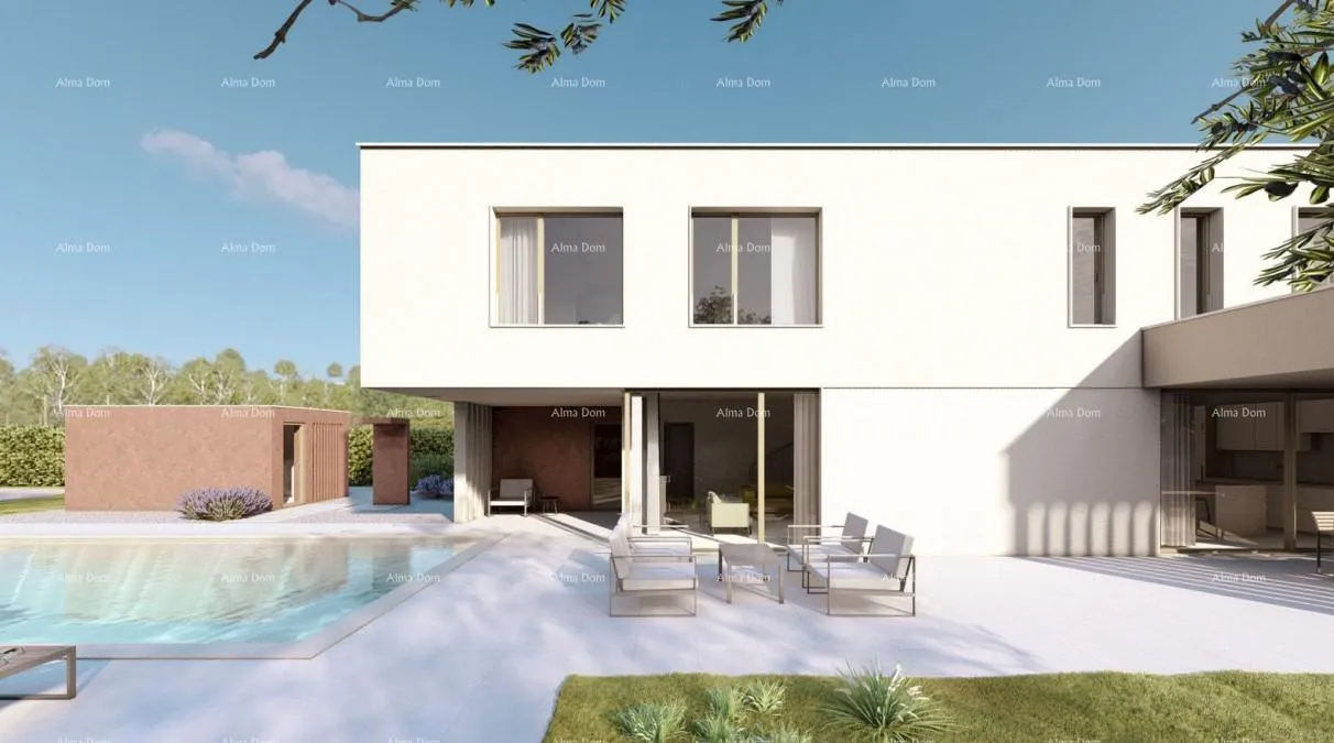 Kuća Prodaja samostojećih vila s bazenom u luksuznom, stambenom projektu, Labin! Vila E