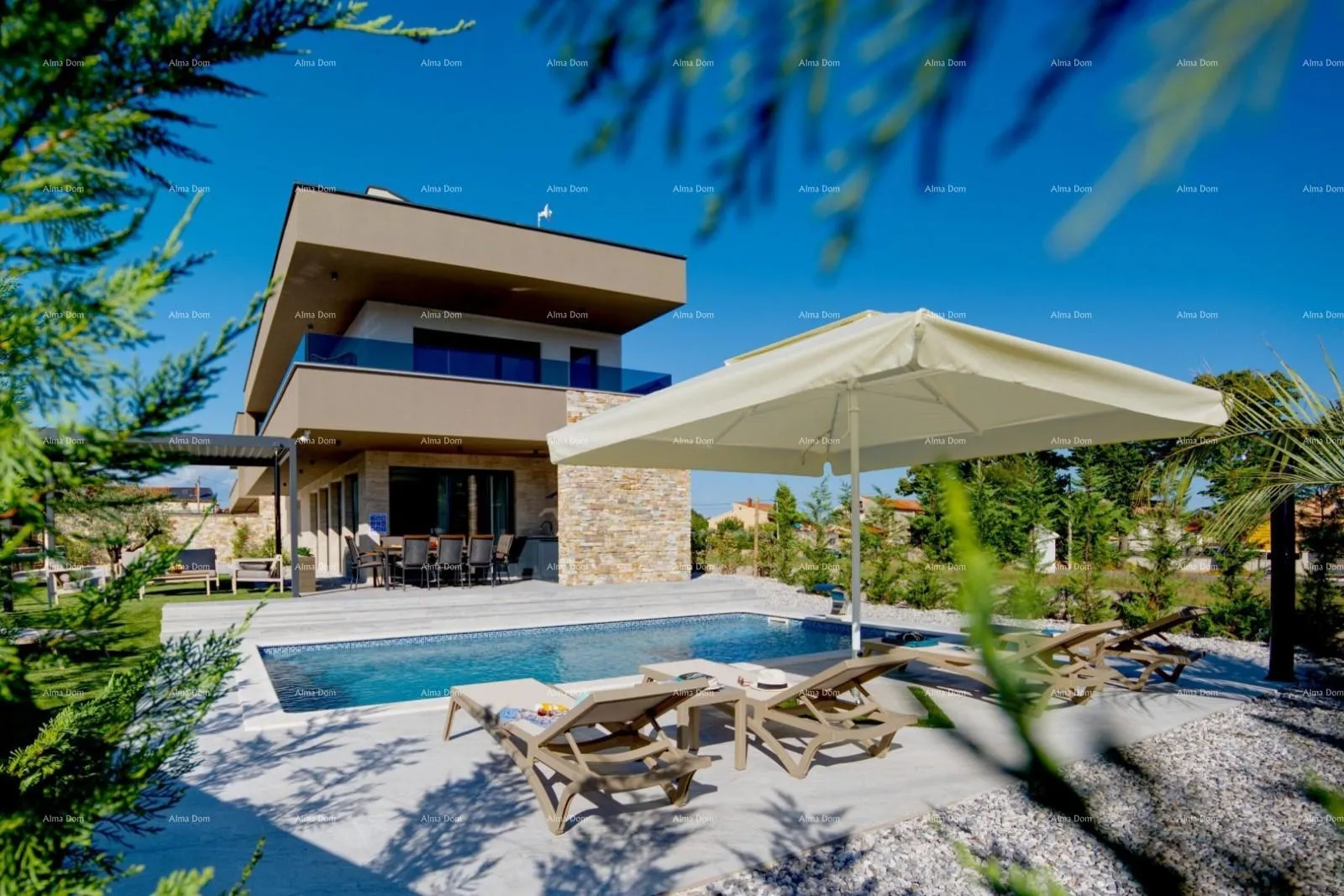 kuća moderna villa s bazenom i saunom, marčana! - slika 2