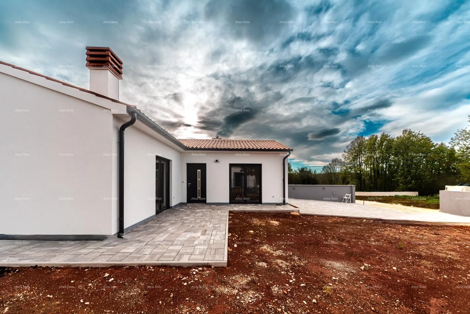 kuća barban, kožljani - novogradnja / dupleks, lijevi dio. ekolloško mjesto - slika 10