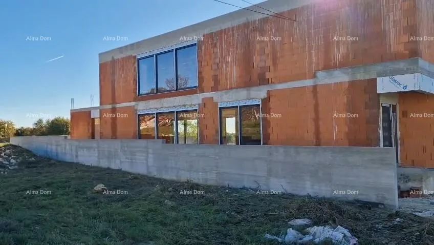 kuća kanfanar, moderna kuća u roh-bau fazi - slika 9