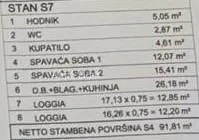 stan novigrad – novogradnja, stan 91.81m² s dvije loggie od 33m². - slika 3