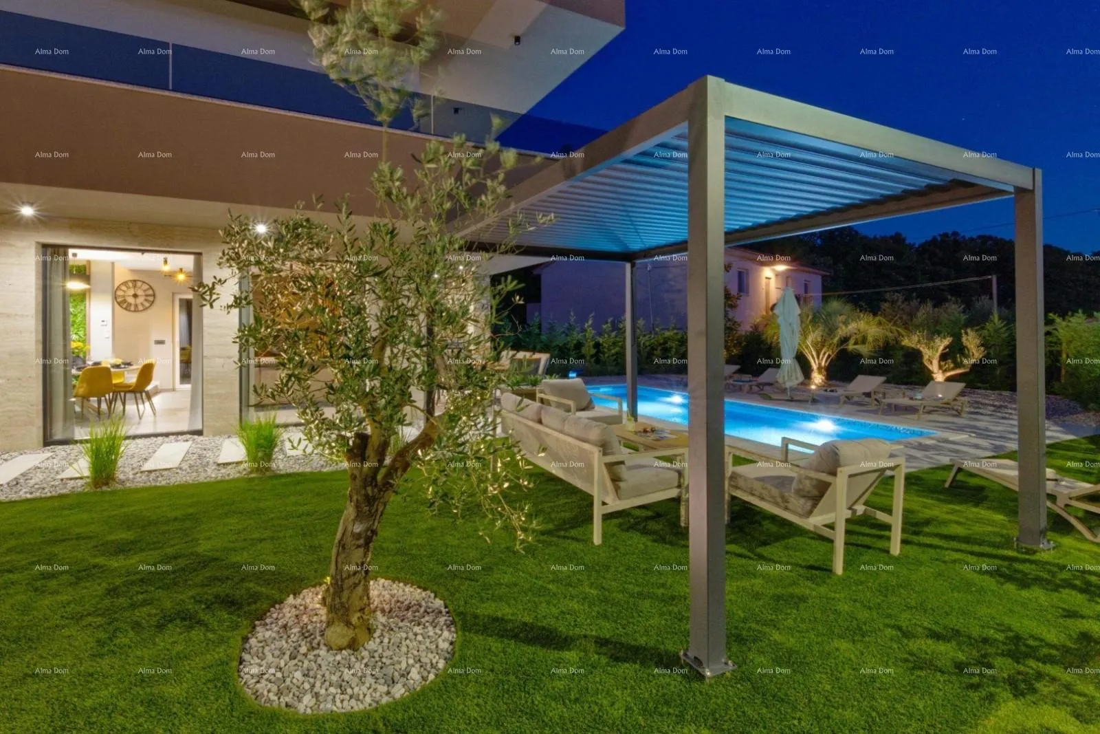 kuća moderna villa s bazenom i saunom, marčana! - slika 30