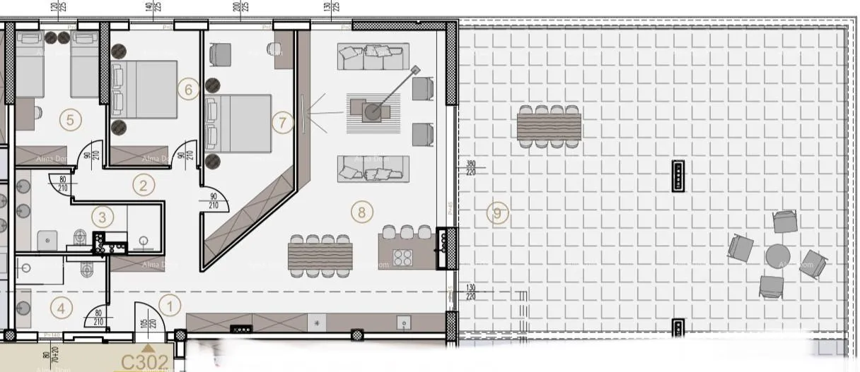 stan prodaja stanova u novom poslovno - stambenom projektu, poreč, c302-zgrada c - slika 3