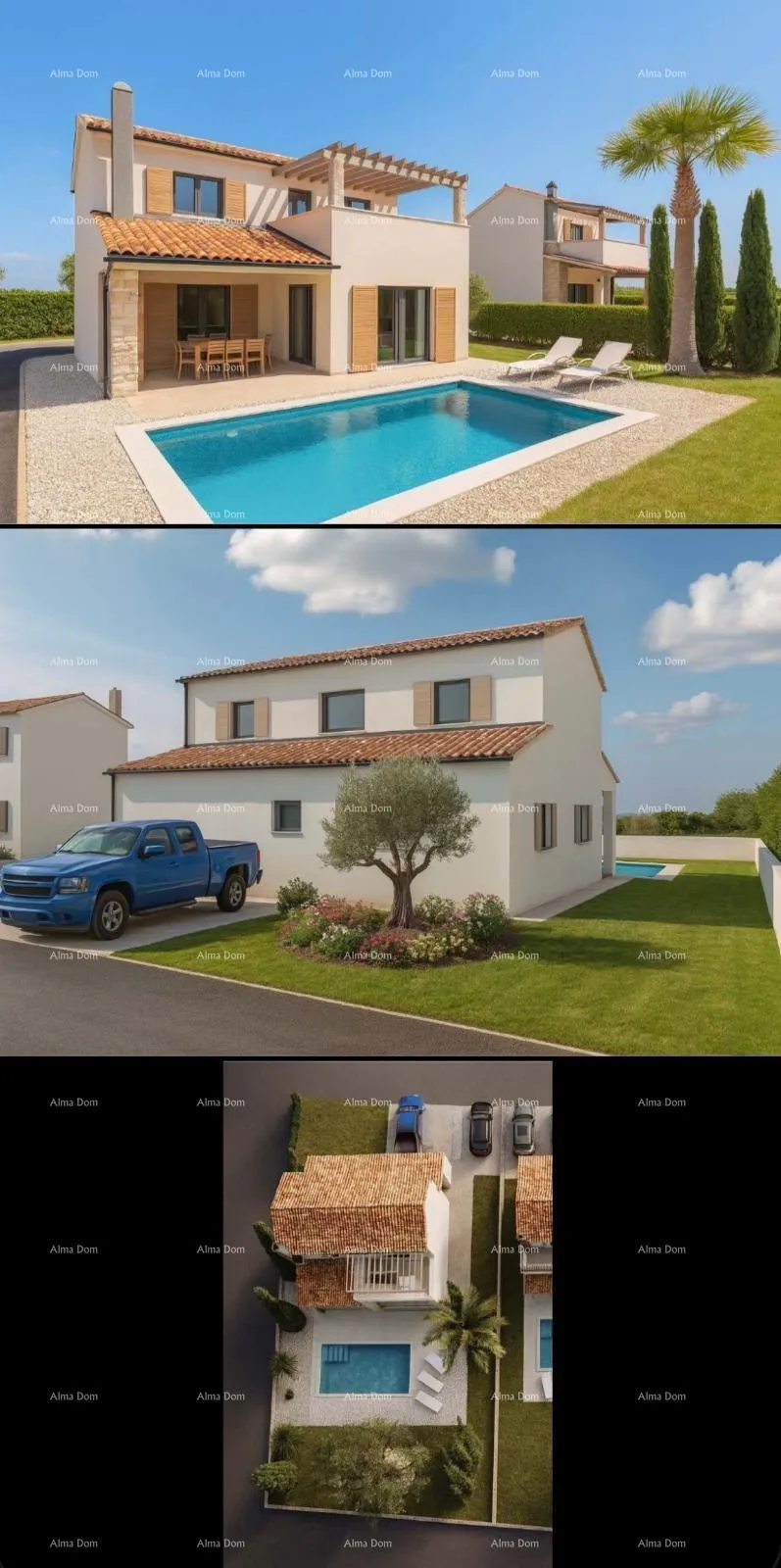 kuća predivna vila s bazenom smještena u mirnom okruženju červara. - slika 13