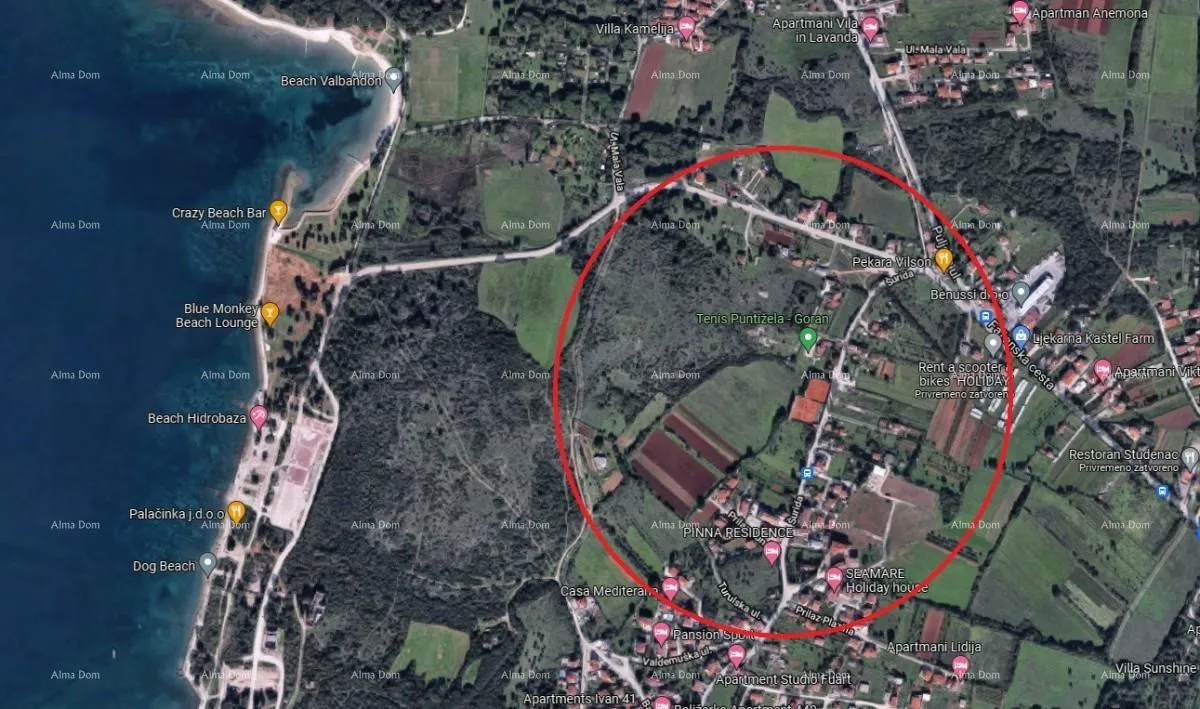 Građevinsko zemljište Zemljište u Štinjanu ! Građevinska parcela ! 3 km do centra Fažane. - Fažana