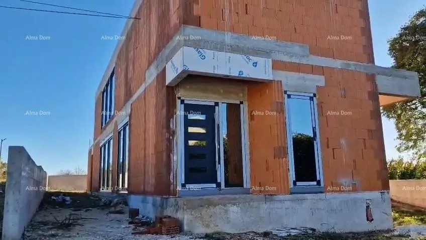 kuća kanfanar, moderna kuća u roh-bau fazi - slika 16