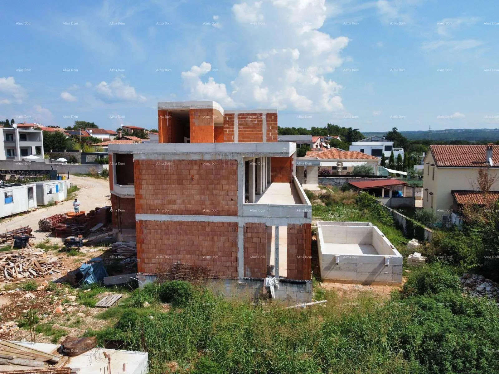 kuća vila s bazenom i pogledom na more, tar! - slika 23