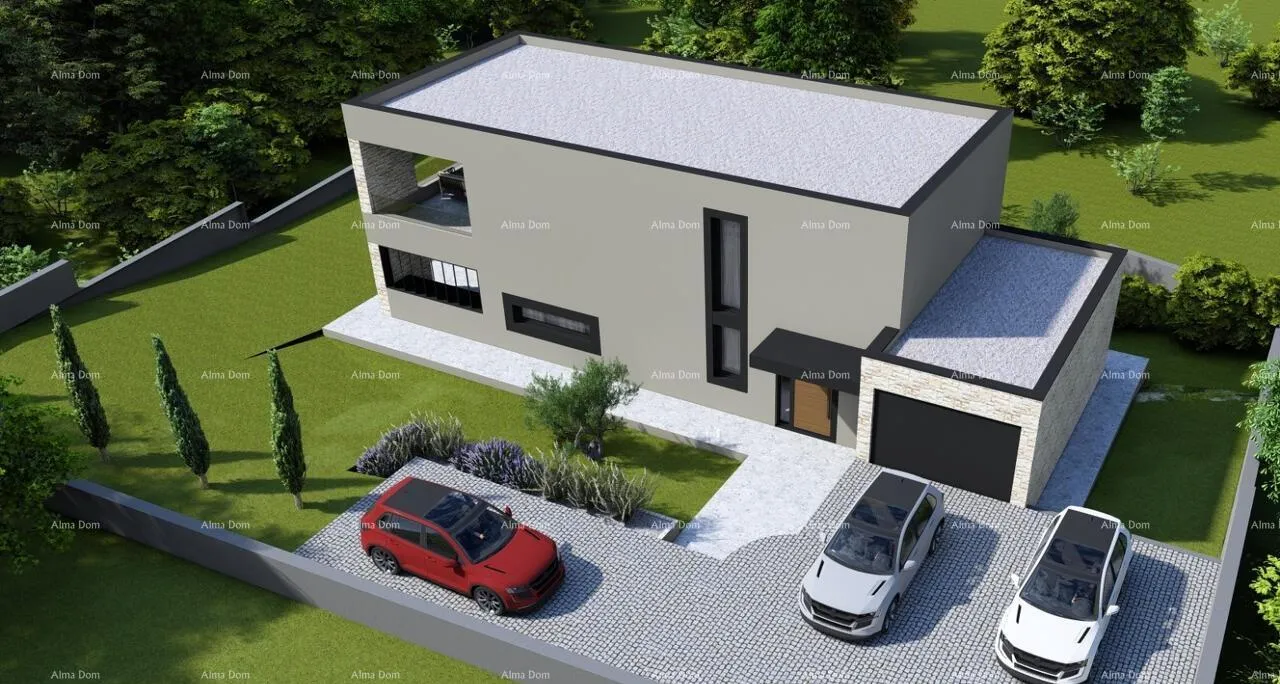 Građevinsko zemljište Građevinsko zemljište s idejnim projektom – Poreč, Žbandaj, 963 m²