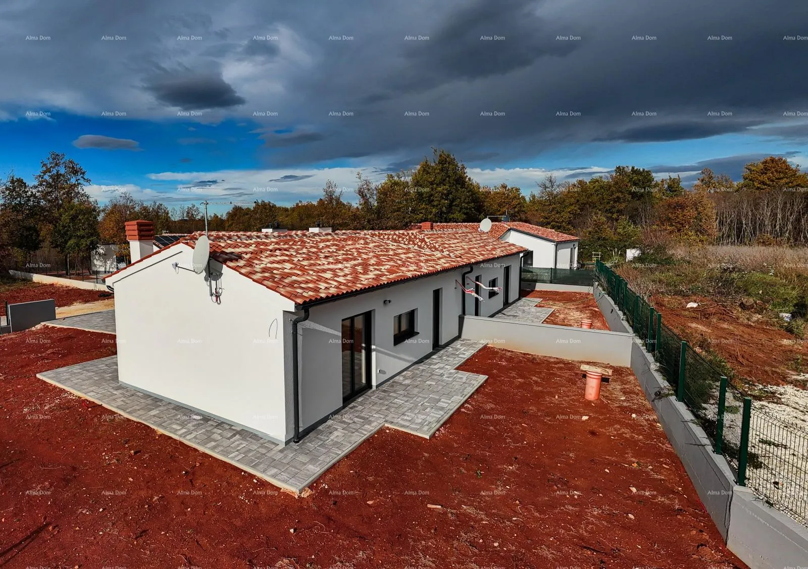 kuća barban, kožljani - novogradnja / dupleks, desni dio. ekolloško mjesto - slika 12
