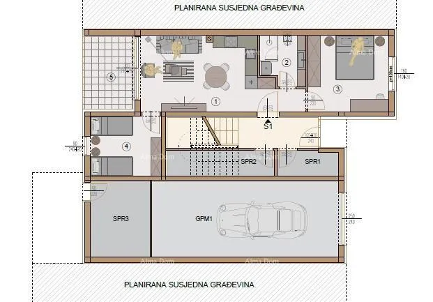 stan prodaja- stan u prizemlju, u novom stambenom kompleksu, valdebek, pula! zg5 s1 - slika 8