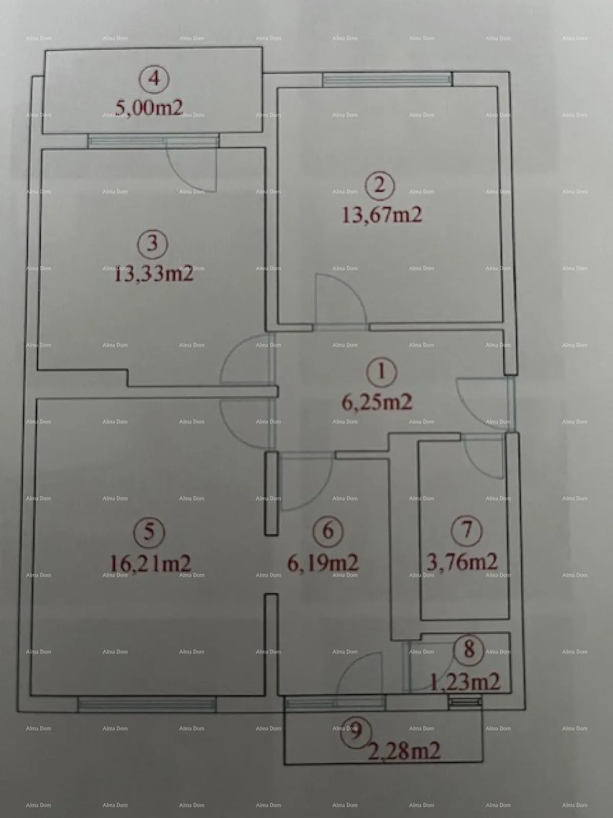 stan trosoban stan u poreču – 85,50 m² - slika 8