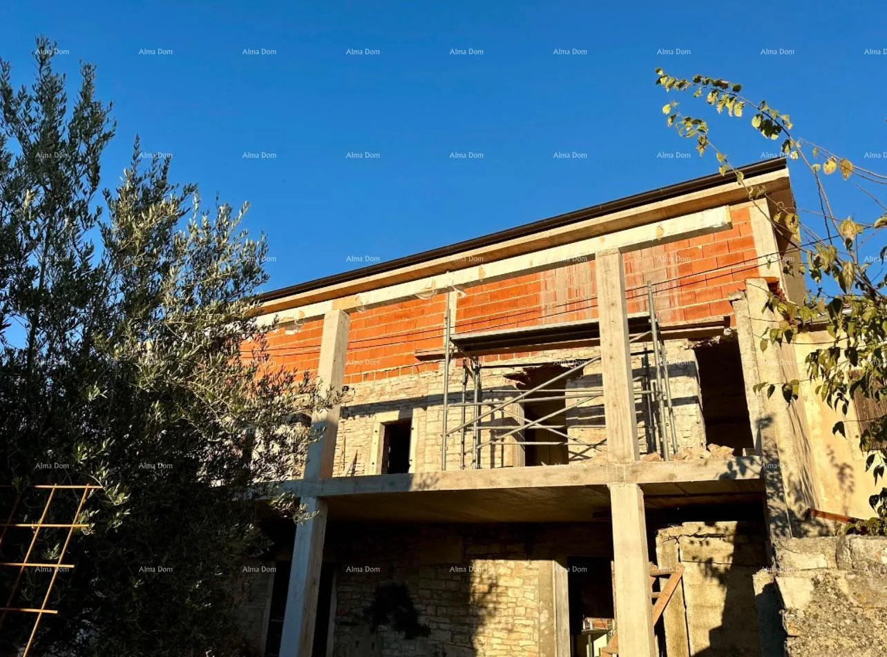 kuća kamena kuća za renovaciju s projektom, kanfanar! - slika 5