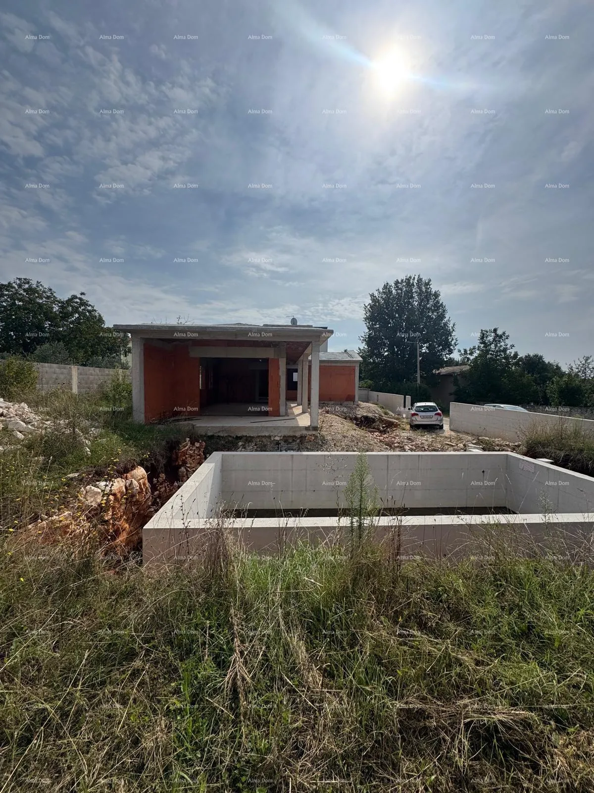 kuća prodaje se prizemnica sa bazenom- trenutno roh bau faza, sveti petar u šumi- blizina pazina! - slika 10