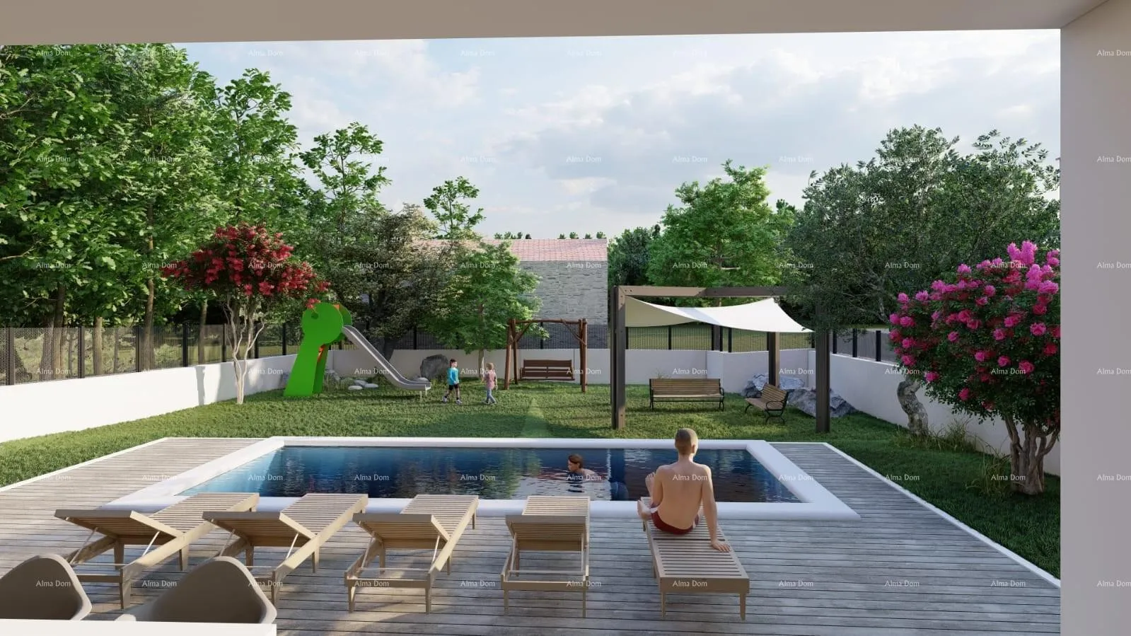kuća galižana - prodaja moderne kuće s bazenom, jacuzzijem i pogledom ma more! - slika 5