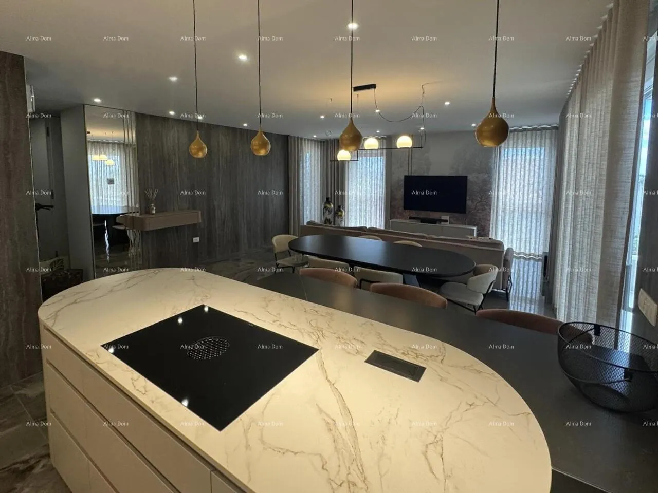 stan novigrad, luksuzni penthouse s panoramskim pogledom na more - slika 3