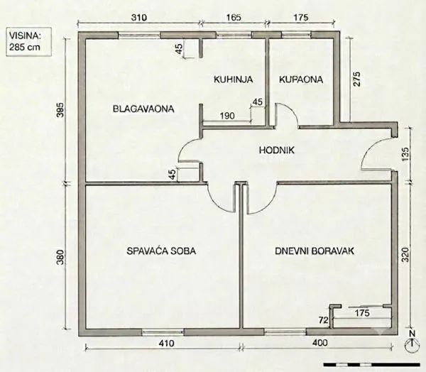 stan labin – trosoban stan s vrtom u centru grada – 57 m² - slika 17