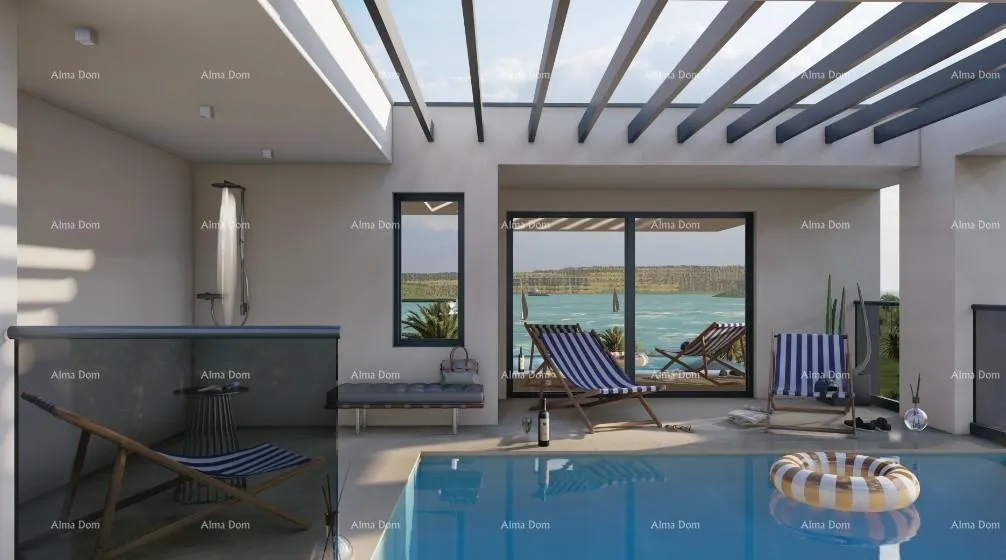 kuća dupleks luksuzna vila u mediteranskom stilu s bazenom i liftom. pogled na more! medulin! - slika 7