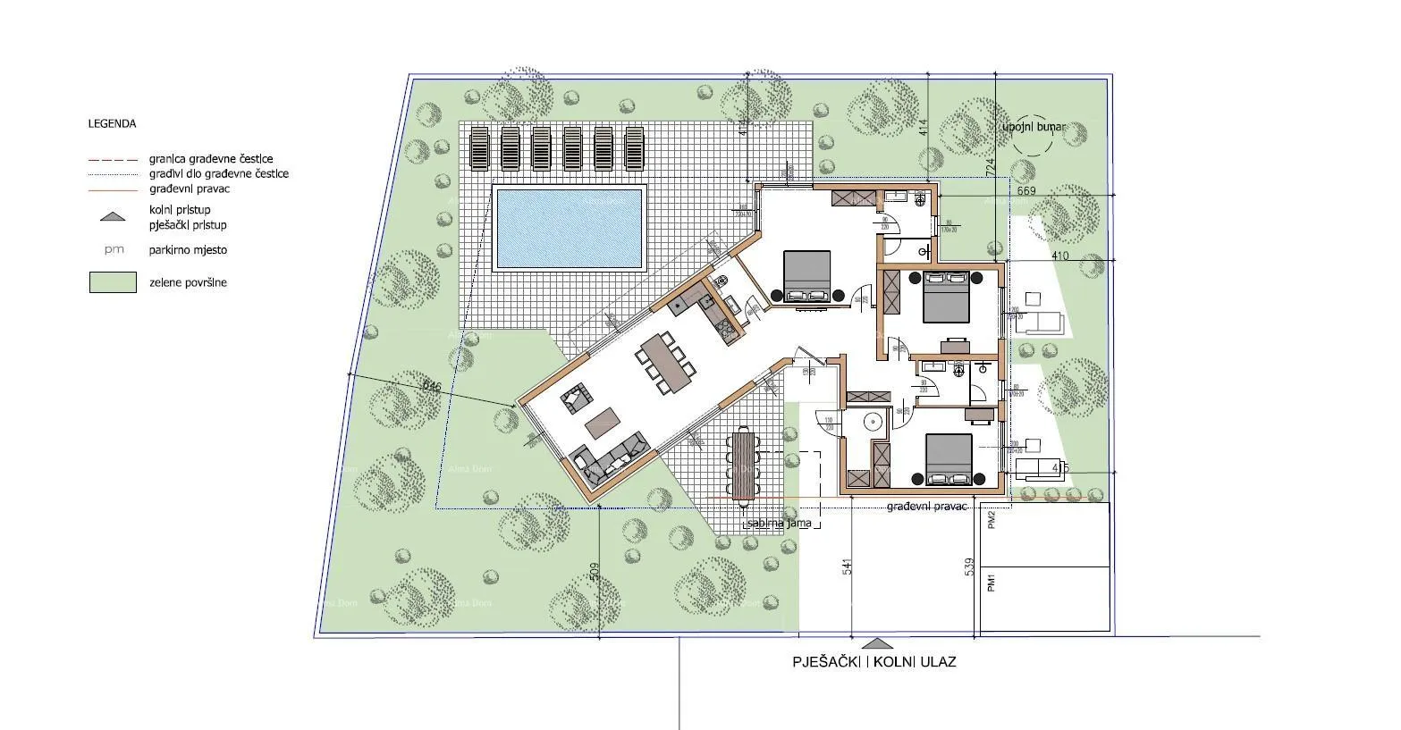 kuća samostojeća prizemnica s bazenom! sa velikom okućnicom od 2000 m2. - slika 8