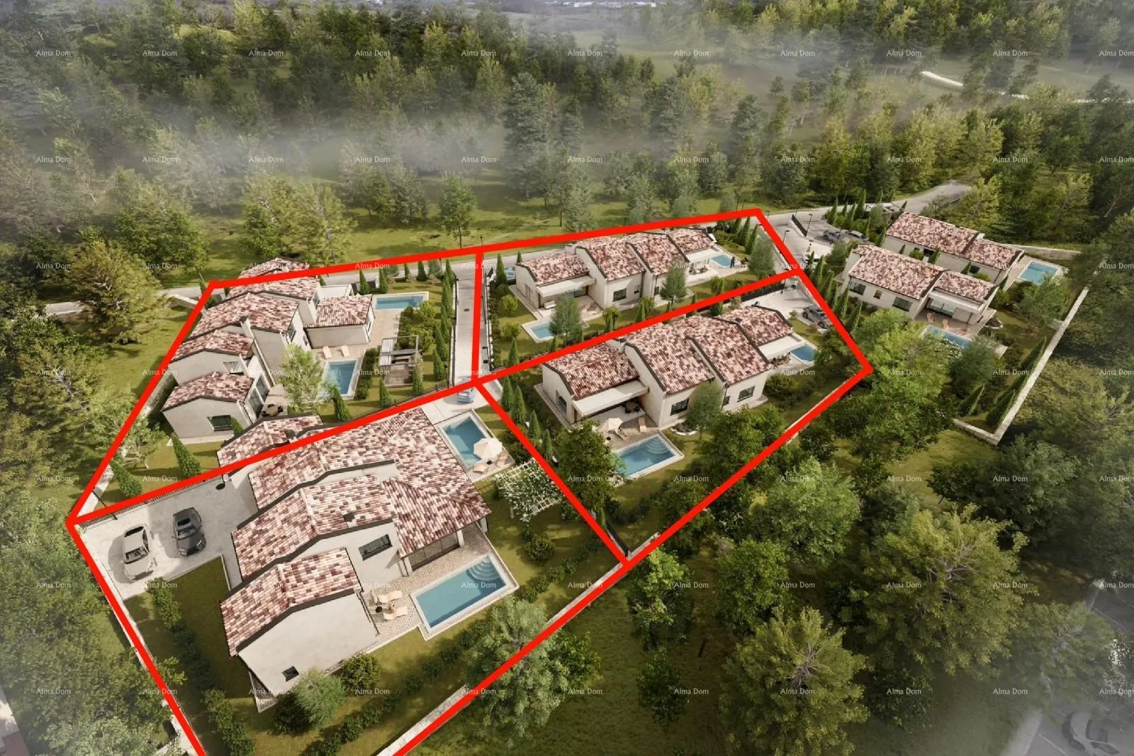 građevinsko zemljište barban - građevinsko zemljište s projektom (duplex), 15 minuta do mora - slika 4