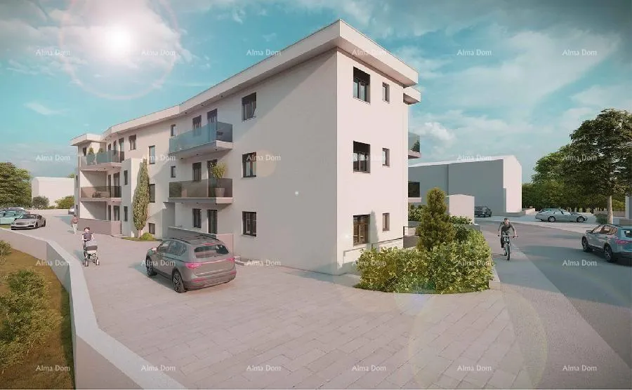 stan prodaja stana u novom stambenom projektu, s parkirnim mjestom - štinjan! - slika 6