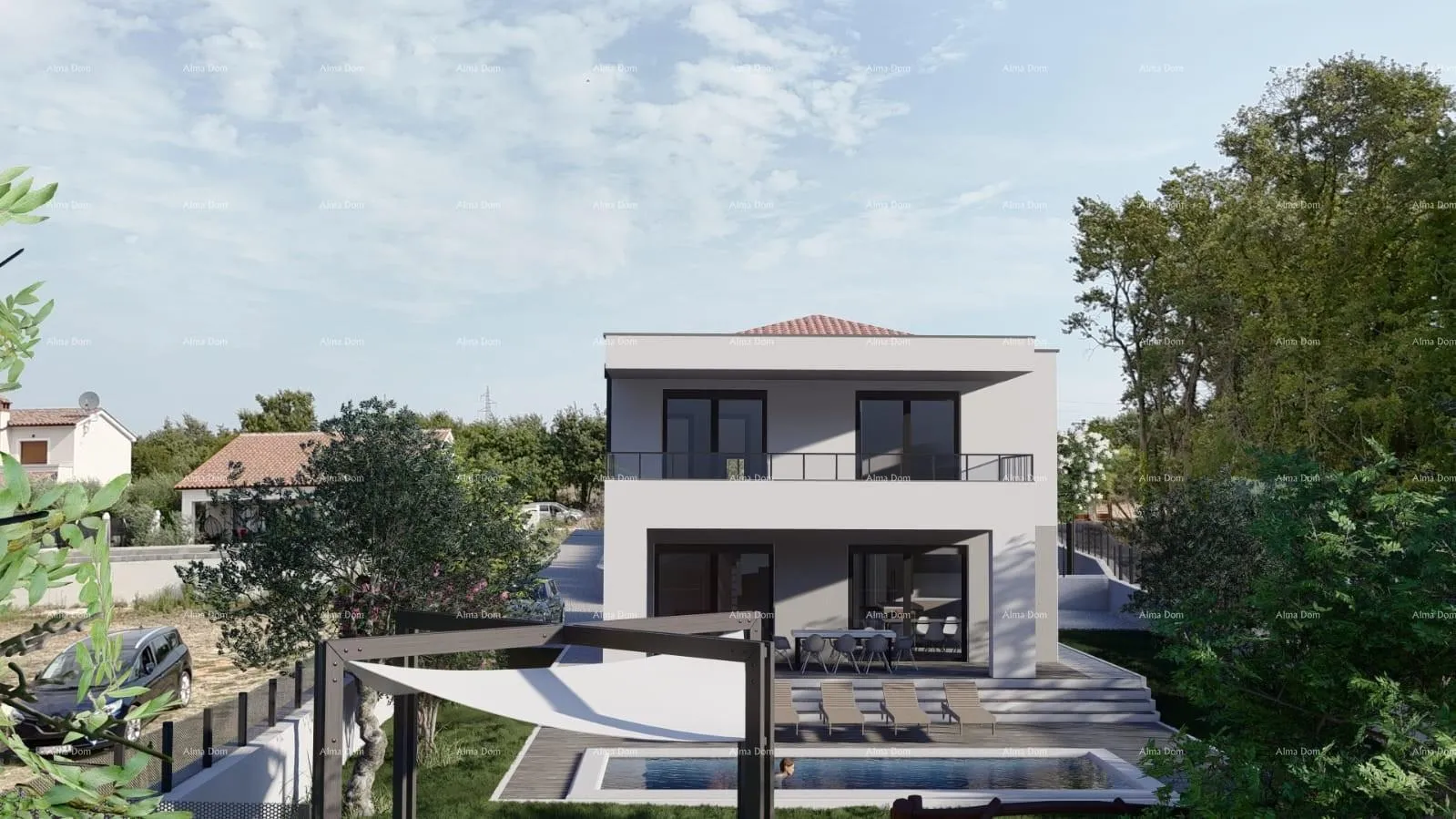 kuća galižana - prodaja moderne kuće s bazenom, jacuzzijem i pogledom ma more! - slika 2