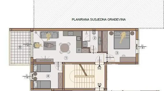 stan prodaja- stan na 1 katu, u novom stambenom kompleksu, valdebek, pula! zg3 s2 - slika 7