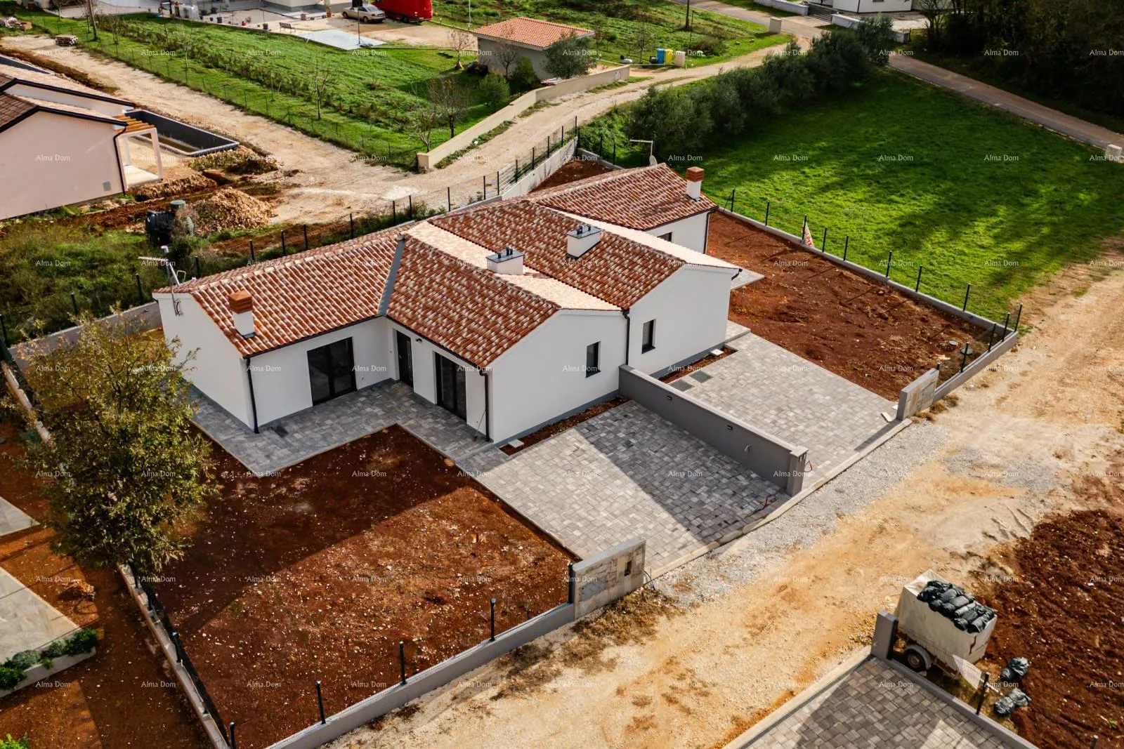 kuća barban, kožljani - novogradnja / dupleks, lijevi dio. ekolloško mjesto - slika 7