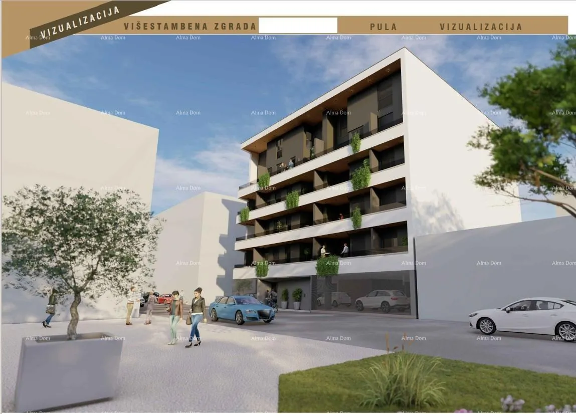 Stan Stan u centru grada! S22. Stan, IV. kat+galerija, 166m2, 4SS, tri kupaonice, parkirno mjesto i ostava uključeno u cijenu. - Pula