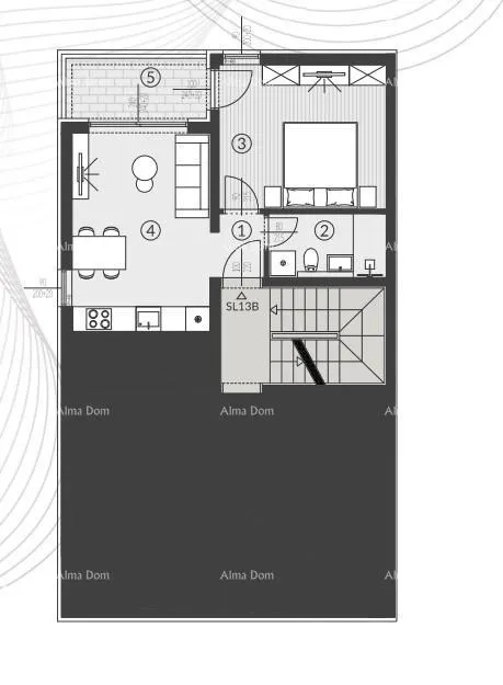 stan prodaja stanova u novom stambenom kompleksu, štinjan! 13b - slika 9