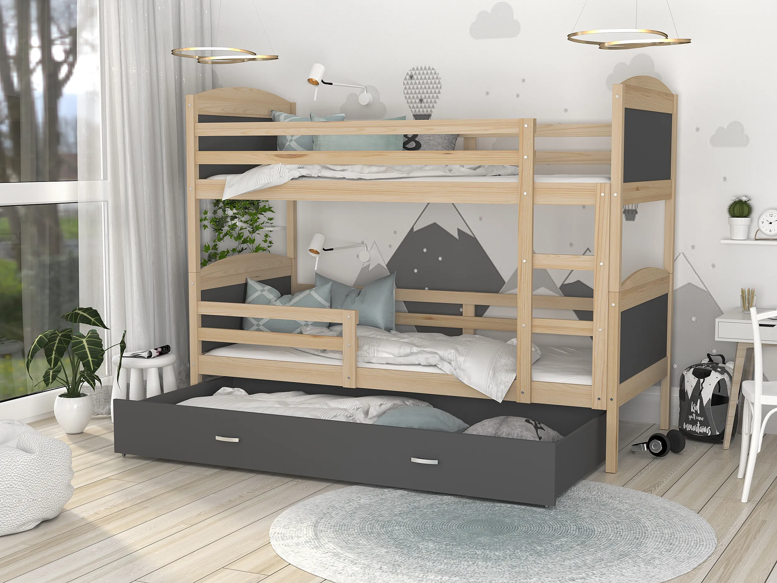 dječji krevet na kat 200×90 – kupite već danas i uštedite prostor - slika 2