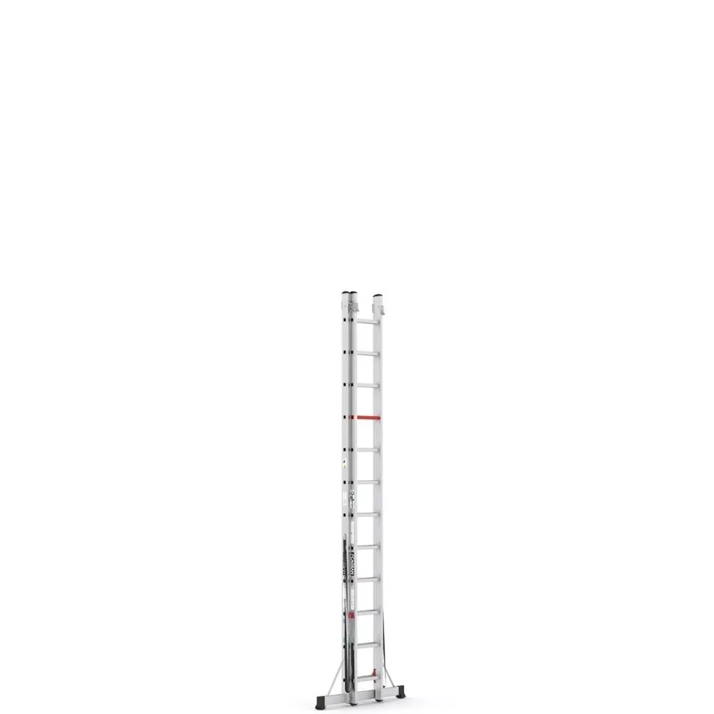 aluminijske dvodijelne ljestve - 2x12 gazišta - cagsan - slika 4