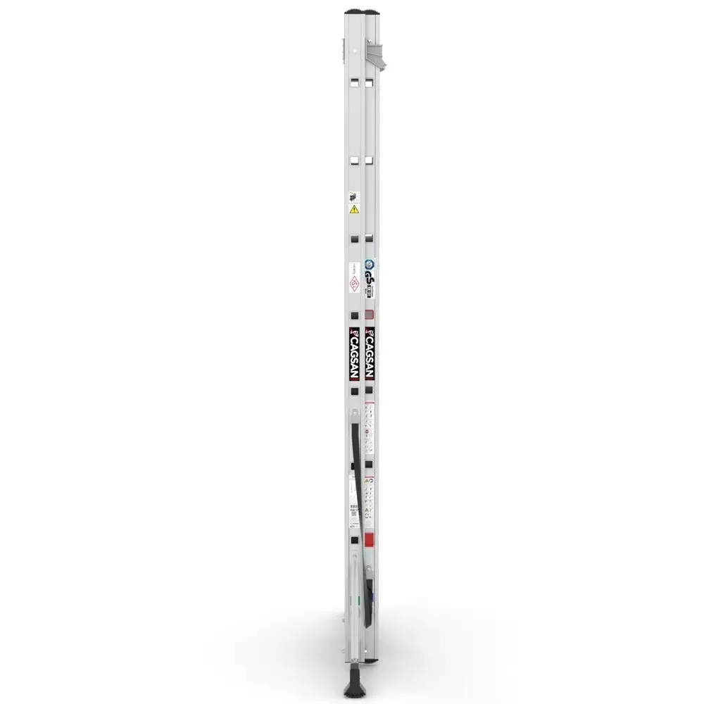 aluminijske dvodijelne ljestve - 2x8 gazišta - cagsan - slika 3
