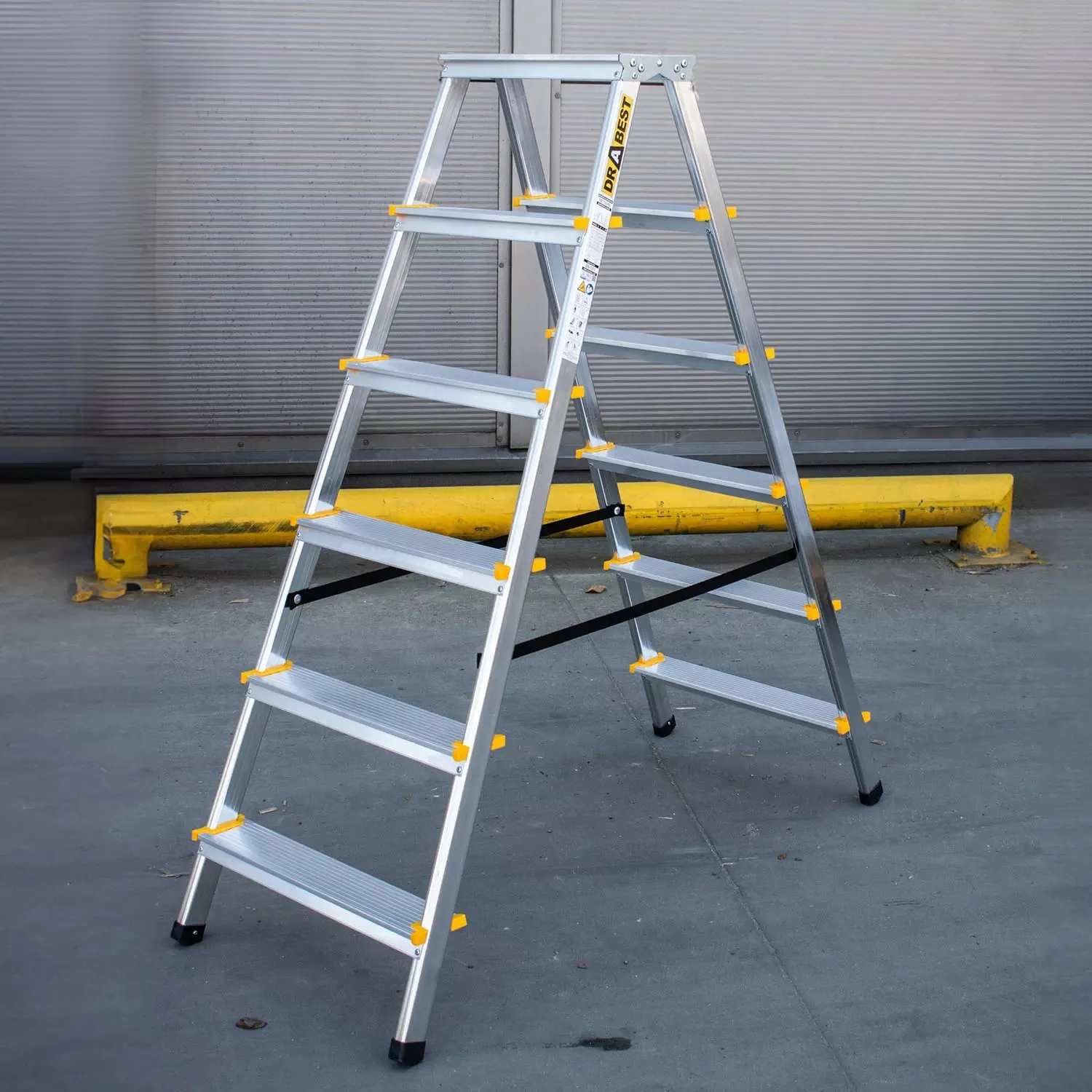 aluminijske ljestve duple - 2x6 gazišta - slika 5