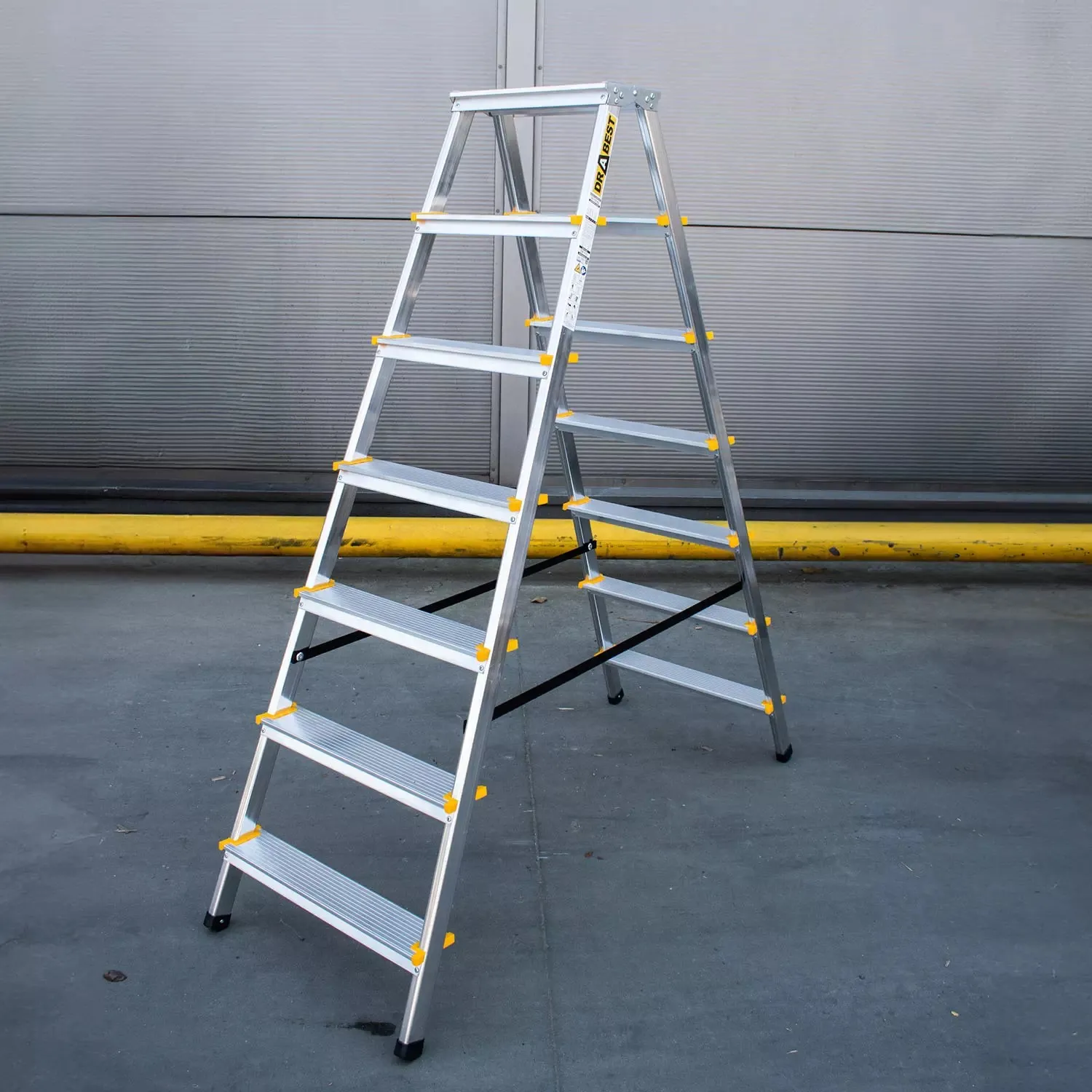 aluminijske ljestve duple - 2x7 gazišta - slika 5