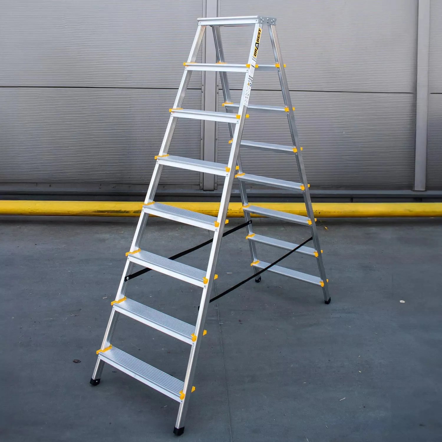 aluminijske ljestve duple - 2x8 gazišta - slika 5