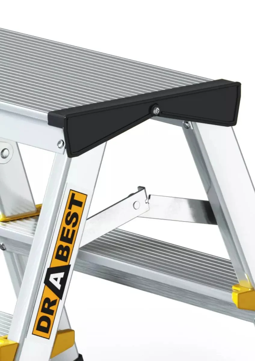 aluminijske ljestve duple - 2x2 gazišta - slika 2