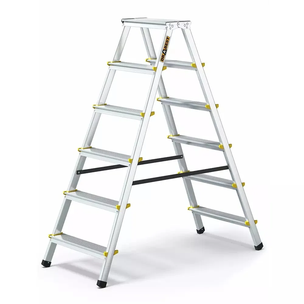 Aluminijske ljestve duple - 2x6 gazišta - Stari Mikanovci