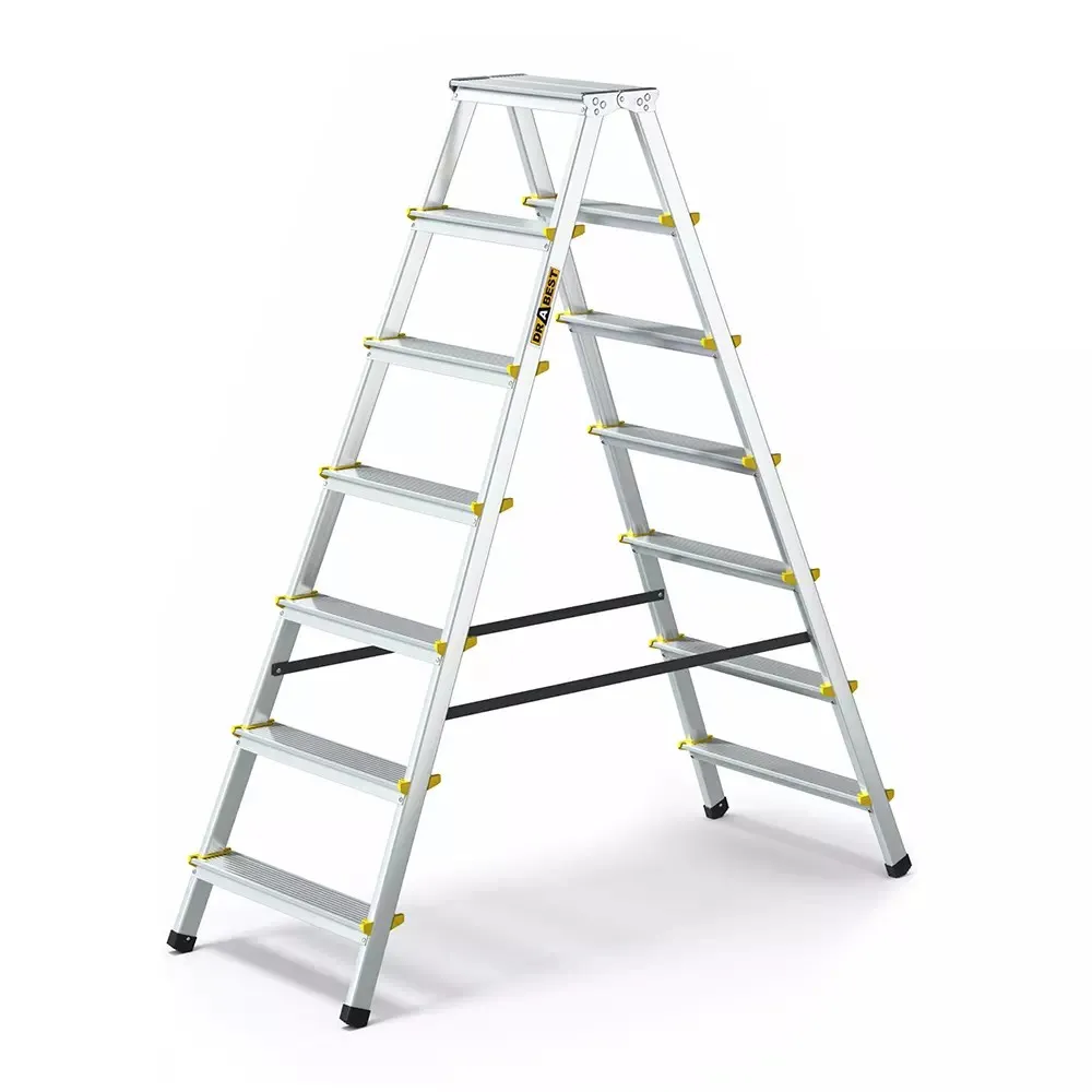 Aluminijske ljestve duple - 2x7 gazišta - Stari Mikanovci