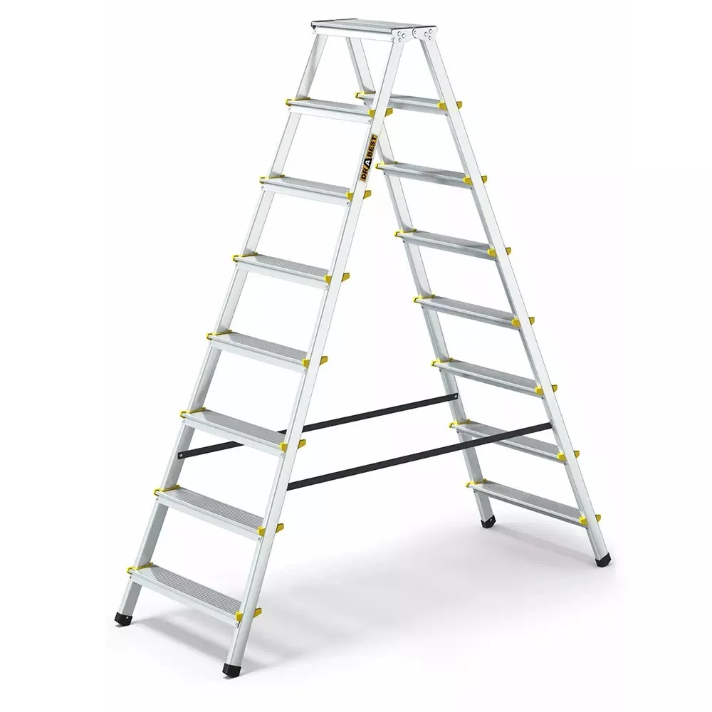 Aluminijske ljestve duple - 2x8 gazišta - Stari Mikanovci