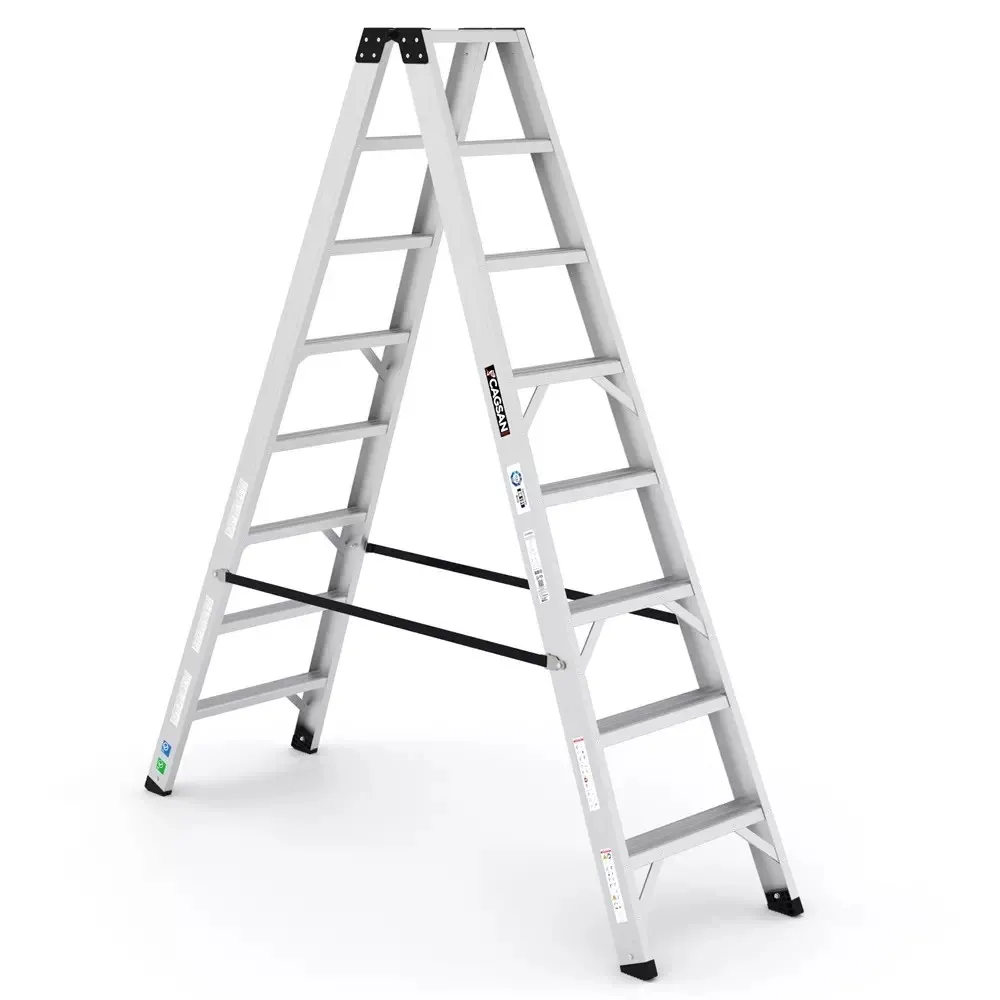 Aluminijske ljestve dvostrane - 2x8 gazišta - CAGSAN - Stari Mikanovci