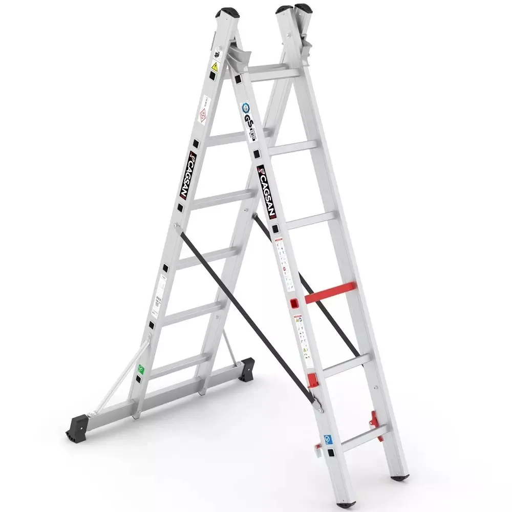 Aluminijske dvodijelne ljestve - 2x6 gazišta - CAGSAN - Stari Mikanovci