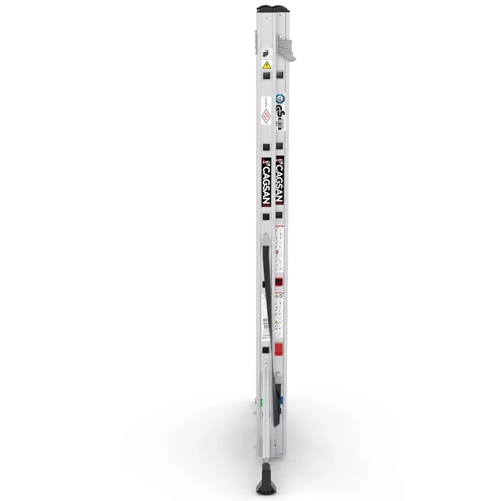 aluminijske dvodijelne ljestve - 2x6 gazišta - cagsan - slika 3