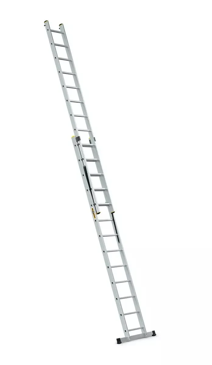 aluminijske ljestve profesionalne dvodijelne - 13 gazišta - slika 2